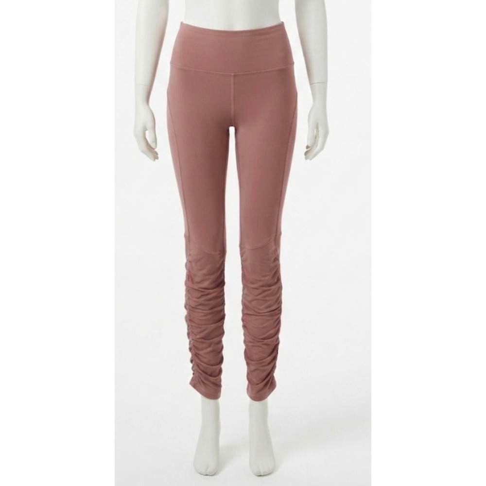 Lululemon Ready to Rulu High Rise Ruched Tight Mauve Pink Leggings Size 6 Yoga